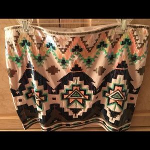 Express Sequin Mini Skirt NWT